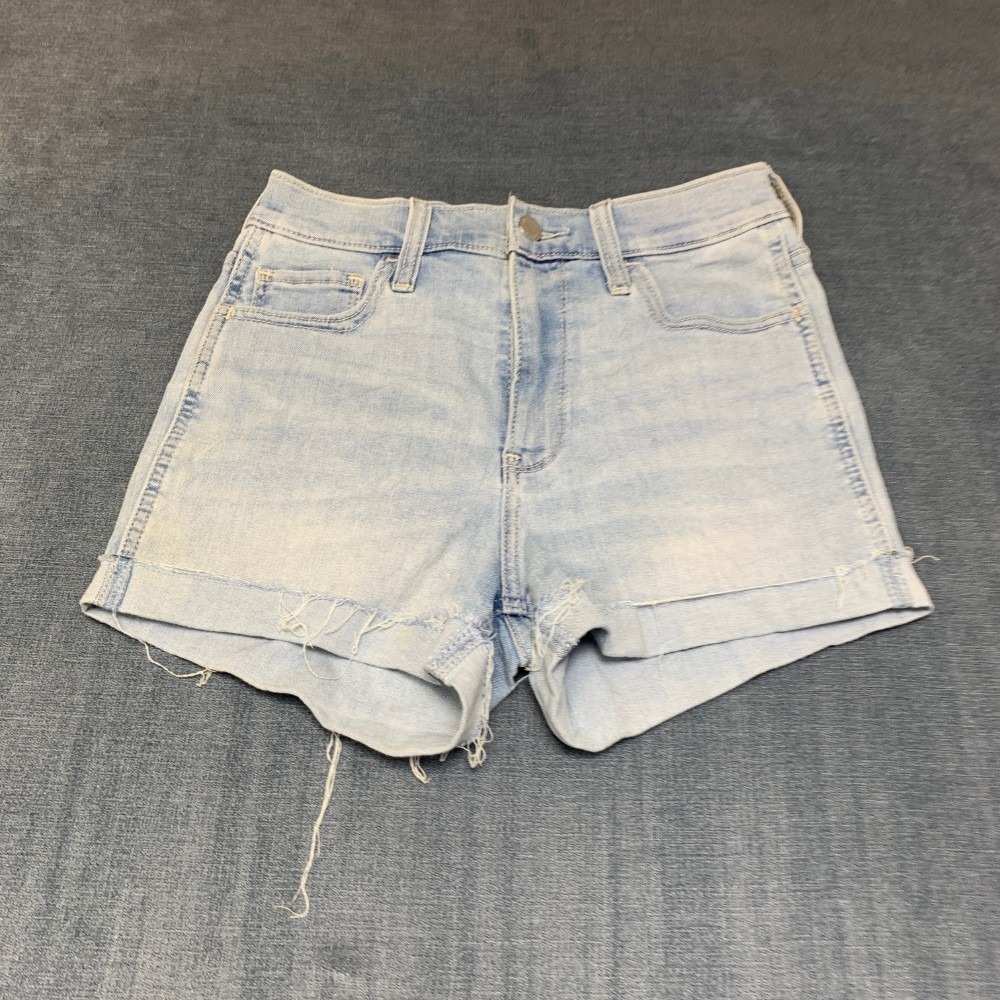 Hollister Shorts Womens 3 Blue Denim Soft Stretch 3" Inseam Everyday Wear Casual